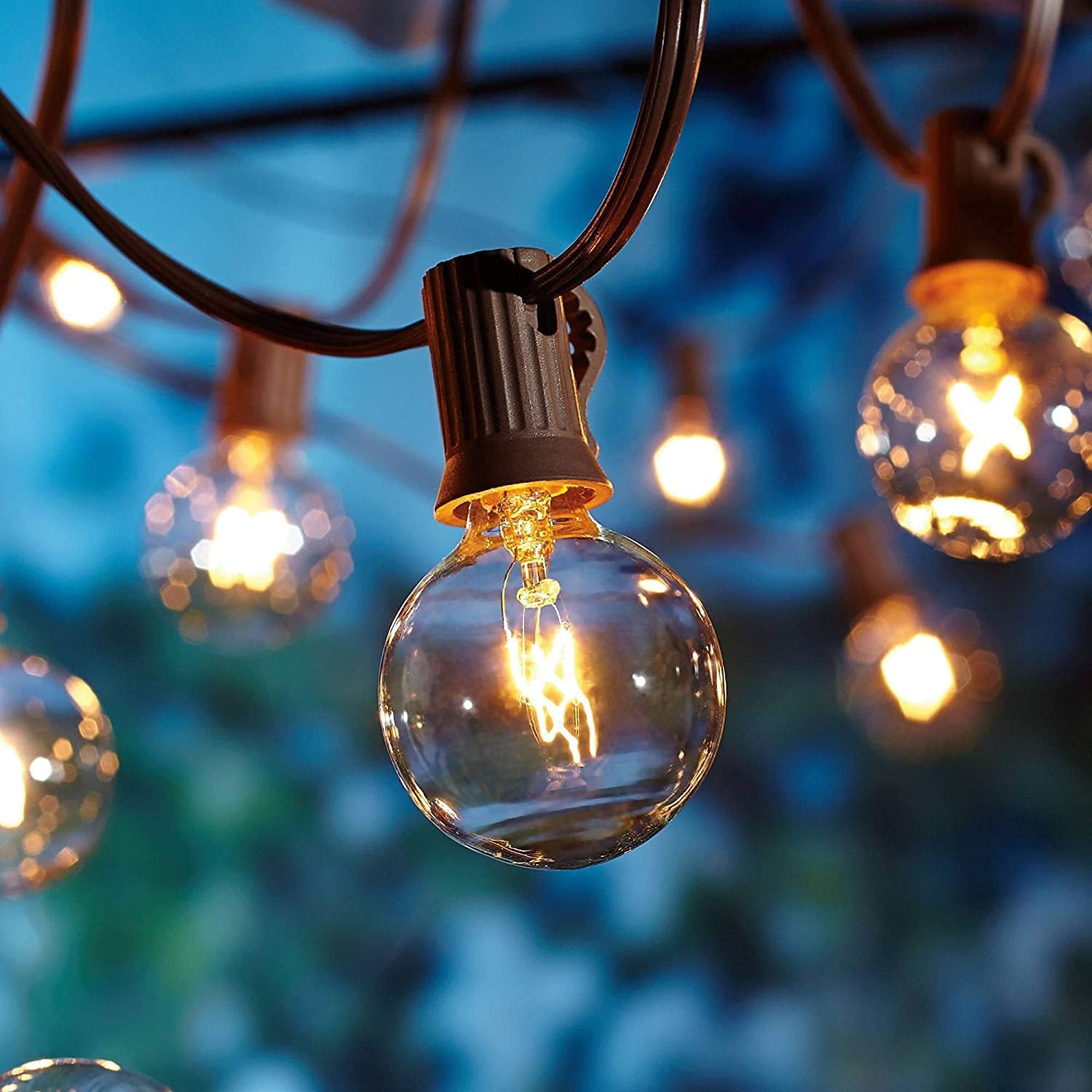 OxyLED Garden Lights Mains Powered, Outdoor String Lights 9M/29FT Fairy Lights Outdoor 25 Bulbs +3 Spare Garden Patio String Outside Lights Fairy Lights