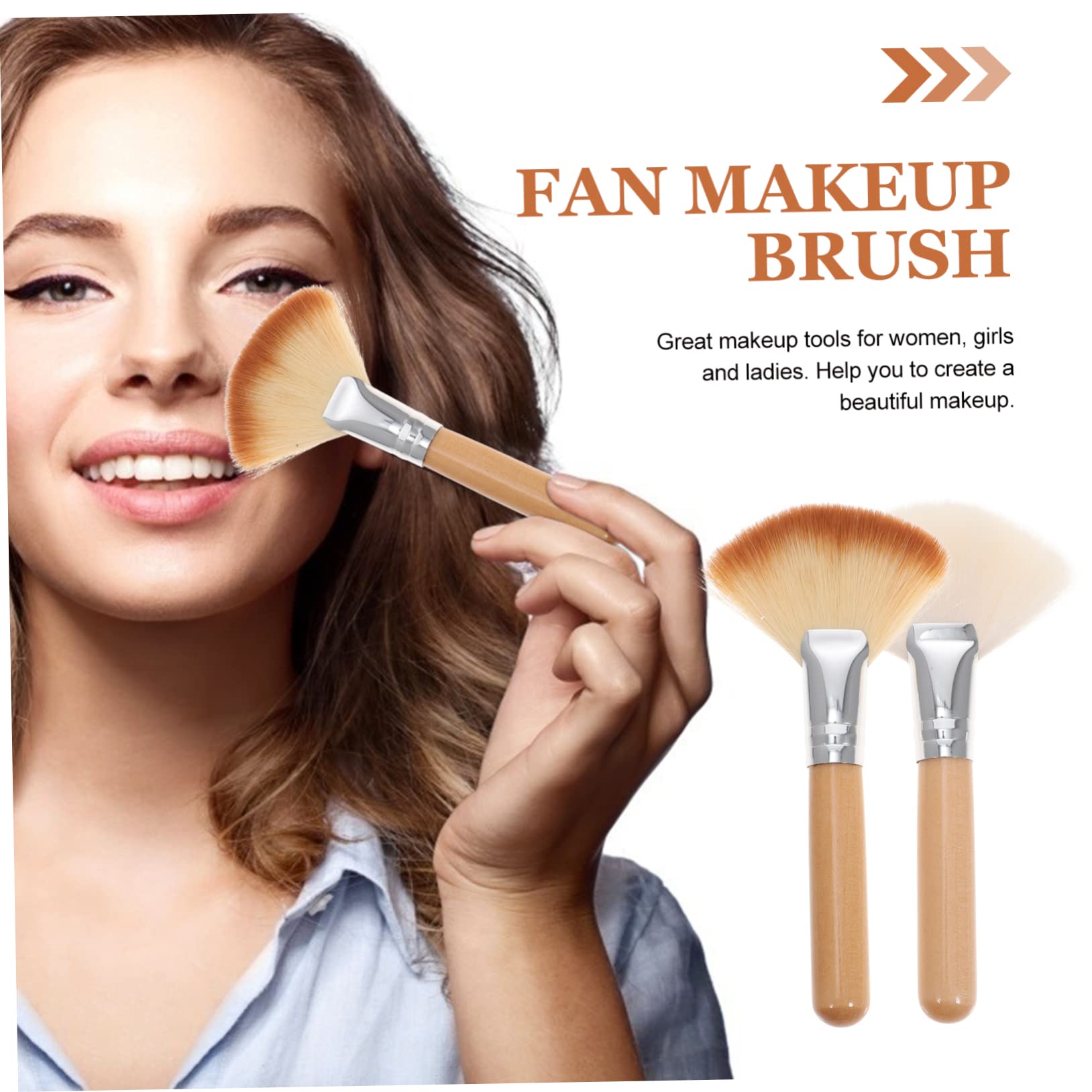 10piezas Brochas De Maquillaje Para Rostro De Mango y Pelo Para Contornear y Resaltar Herramientas De Maquillaje Profesionales