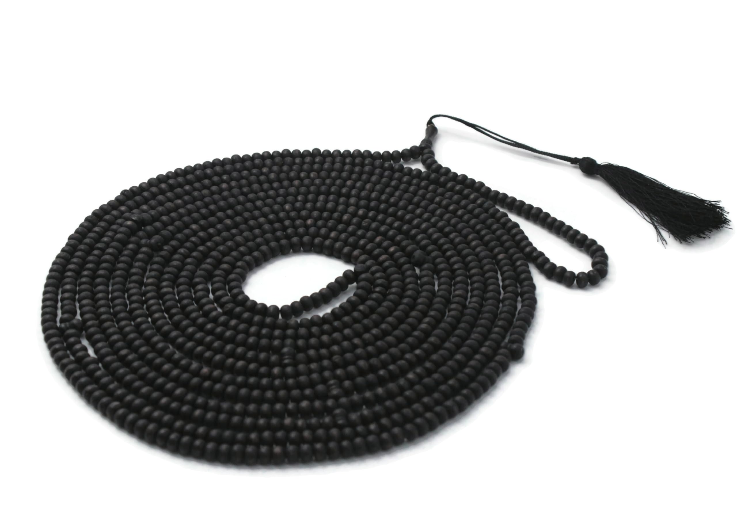 Ręcznie robiony różaniec z drewna oliwnego 1000 koralików Tasbeeh czarny Misbaha Islamski prezent Tasbih 4,5 mm mały rozmiar różaniec Dhikr
