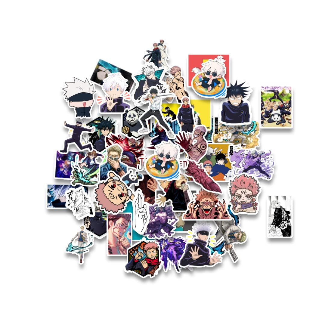 50pcs Jujutsu Kaisen Fan Art Sticker Pack Perfect for Wall Art Craft Laptop Computer Car Water Bottle Travel Case Guitar Luggage Motorbikes(Hd Colors,Water/Splash Resistant, Non Residue Removal) (B0B1B5J1XG) Amazon Price History, Amazon Price Tracker