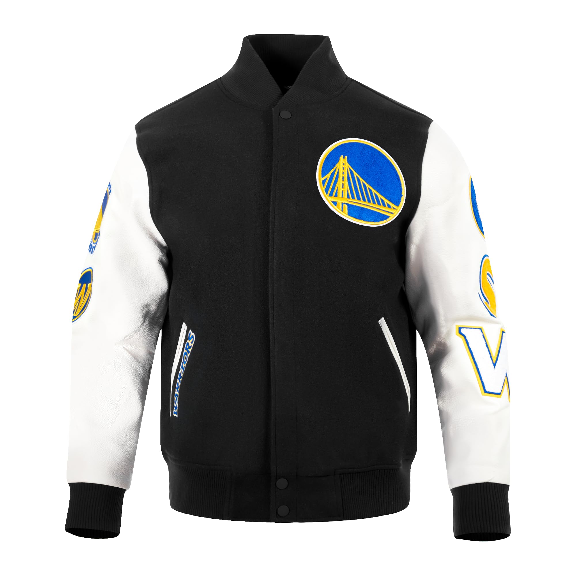 Pro Standard Mens NBA Boston Celtics Classic Varsity Jacket Black/White M60030 L — image 1