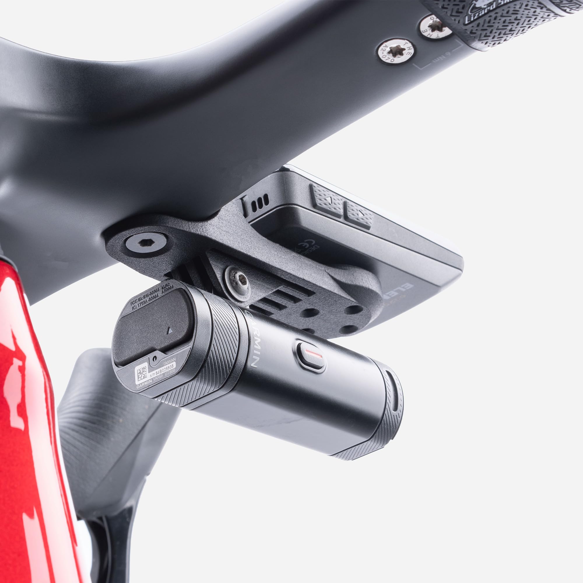 Support Compteur Vélo – Accessoires Vélo – VTT – Imprimé 3D en Fibre de Carbone – Compatible avec Les Compteurs Wahoo (Elemnt Bolt/Roam), avec Fixation Supplémentaire Arrière, Female