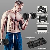 Vista 4 de Estante Ajustable para Mancuernas Estante de Pesas Resistente, Soporte de Almacenamiento de Mancuernas para Gimnasio en Casa con Base