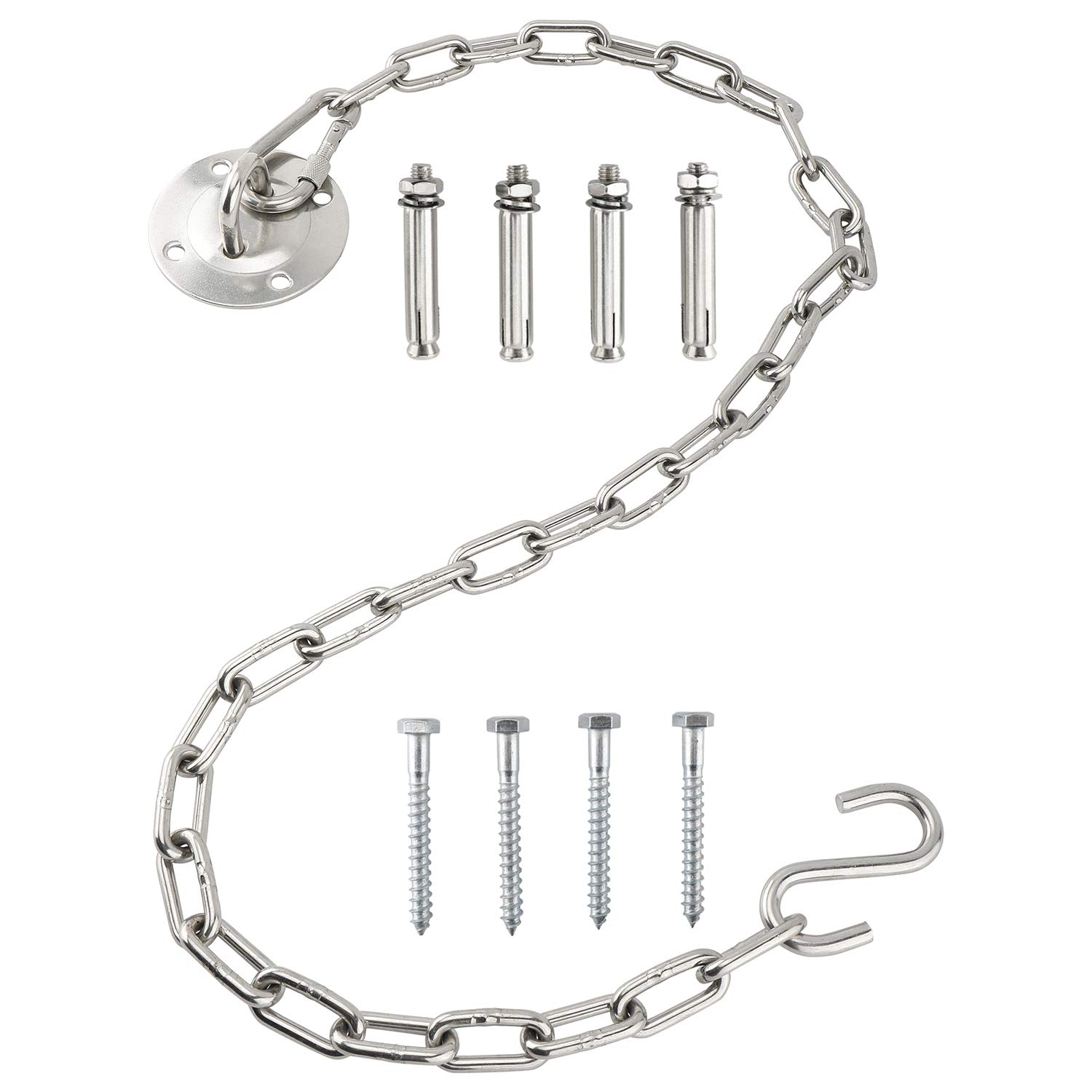 Homend Hanging Kits Hammock Chair Hardware Swing Hooks with a Stainless