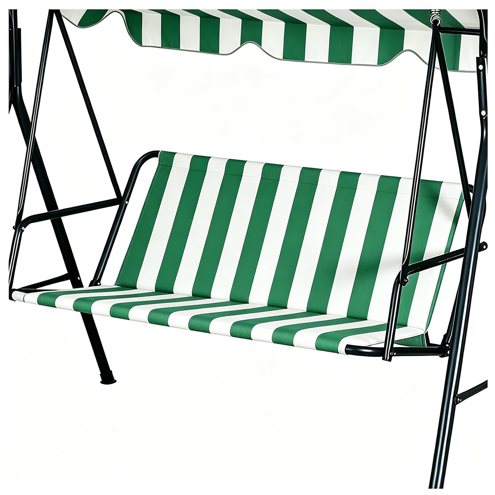 Copri-Seduta di Ricambio per Dondolo Tessuto Oxford 600D ad Alta Resistenza Impermeabile Copri-Seduta per Dondolo da Giardino a 2/3 Posti Copri-Sedute di Ricambio,Green 2,168x56x56cm