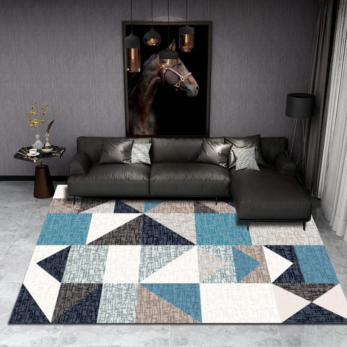 展示品　カリガリス　幾何学的　ラグ　絨毯　カーペット　北欧　モダン ACEX公式/カーペット 幾何学模様 おしゃれ 北欧風 ラグ 絨毯