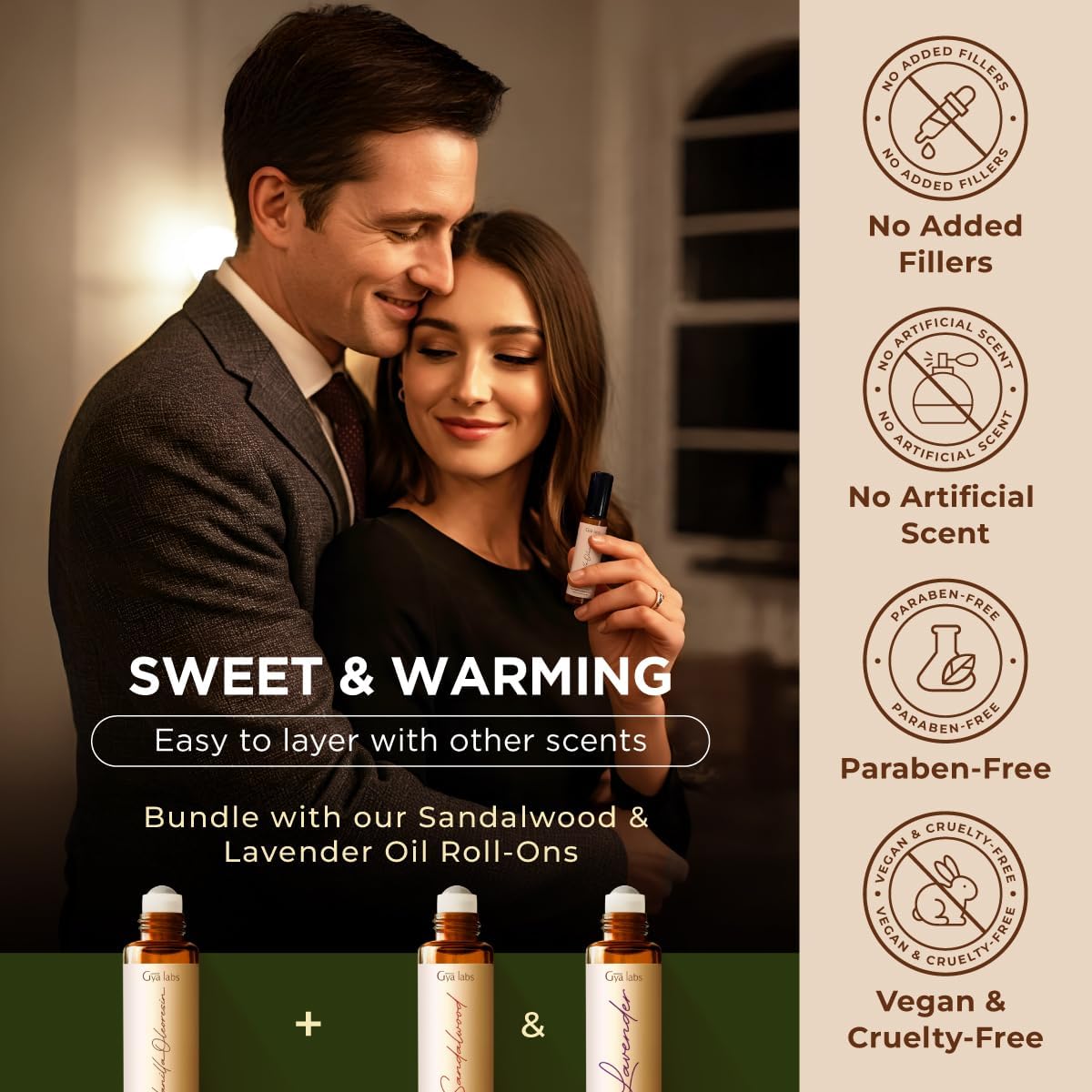 Gya Labs Vanilla Oleoresin Essential Oil Roll On - 0.34 Fl Oz - Travel Size Roller for Camping, Skin, Aromatherapy Relief, Convenience - Image 7