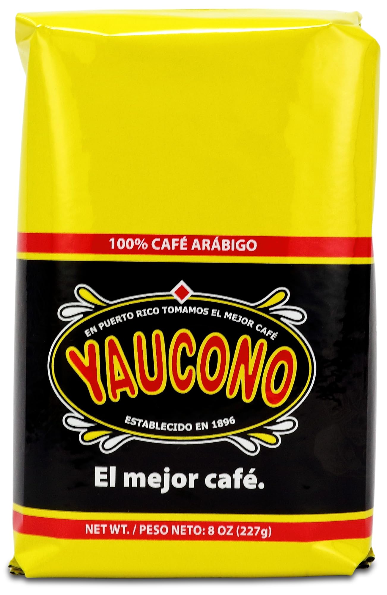 Yaucono Ground Coffee Bagged, 8 Ounce (Pack of 1)