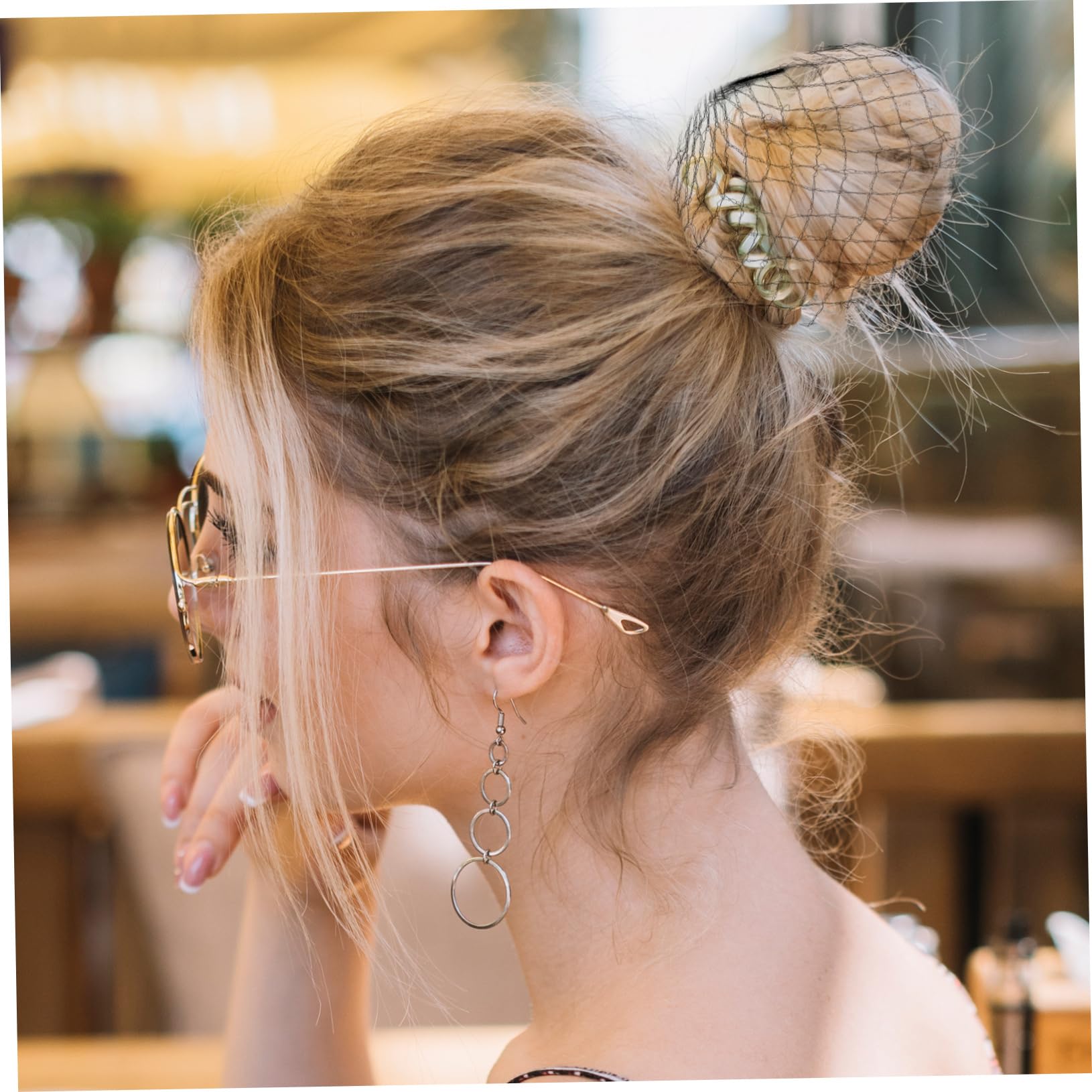 BESPORTBLE 100 Stück Unsichtbare Haarnetze – Elastische Haarnetze in Schwarz Für Lebensmittelservice - Kochen Und Schlafen – Einweg Für Damen Und Herren - Perfekt Für Ballett Und