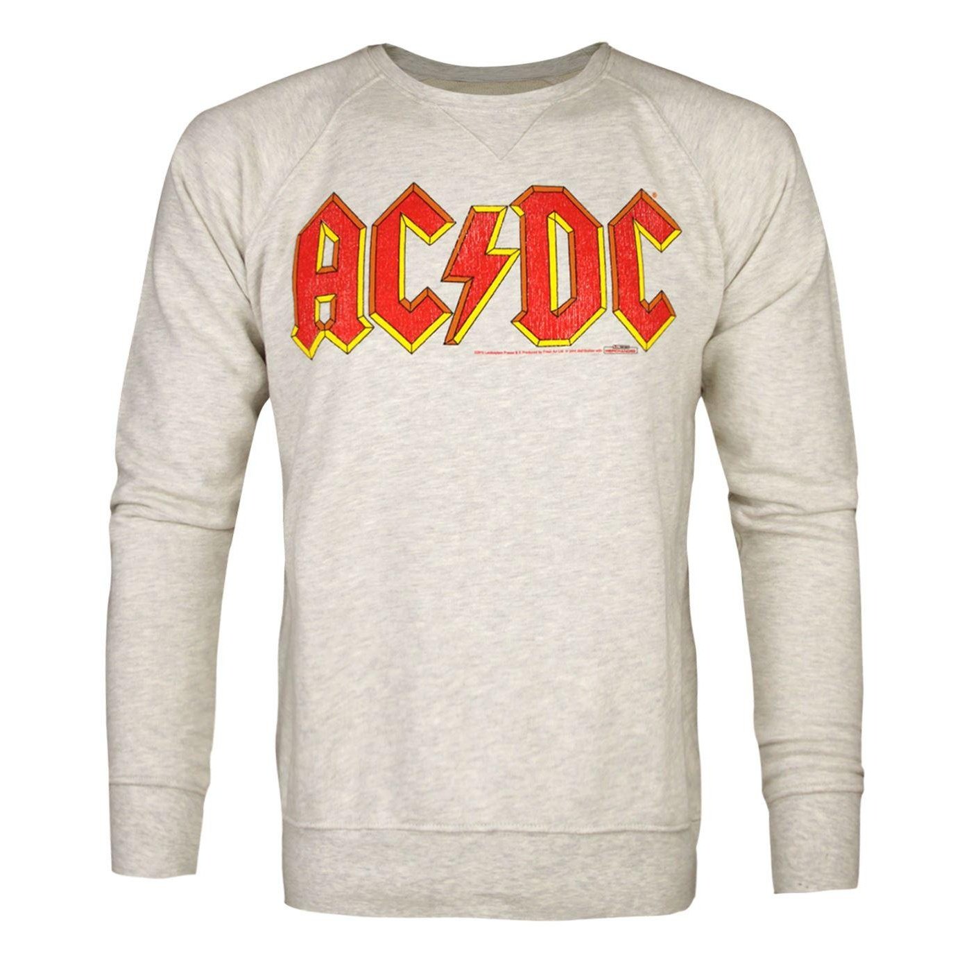 Amplified Men's Charcoal Ac/Dc Comics Logo Sweatshirt