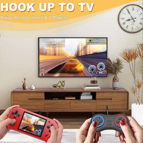 Miniatura 5 de CULAGEiMi Consola de juegos de mano para niños y adultos incorporada 270 videojuegos retro, sistema de juegos portátil con batería recargable, mini