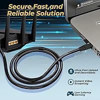 Vista 6 de TNP - Cable Ethernet Cat 5e de 7 pies, cable de conexión de Internet Cat 5e, cable de conexión de Internet Cat5e, conector RJ45, cable de red LAN