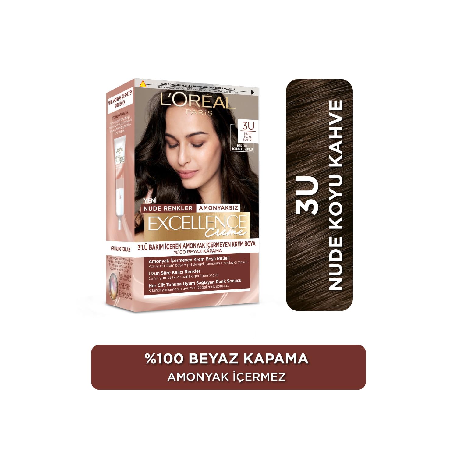 L'Oreal Paris Excellence Creme Saç Boyası - 3 Koyu Kestane
