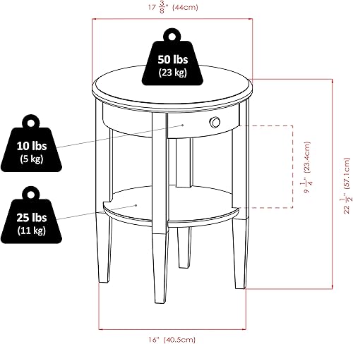 Miniatura 3 de Winsome Wood Concord - Mesa ocasional de nogal antiguo