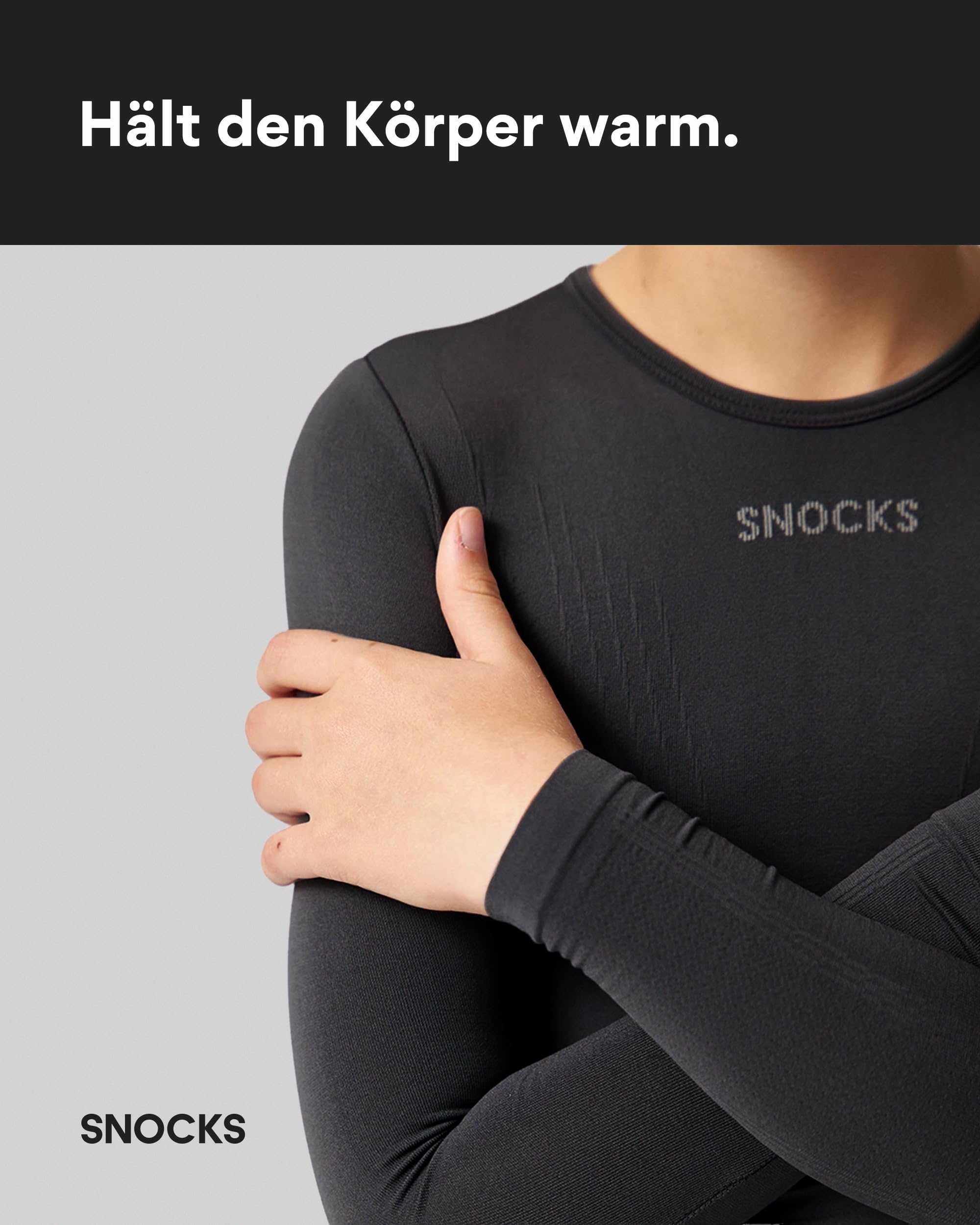 Snocks Thermounterwäsche Kinder - extra warm, enganliegend, schnelltrocknend & elastisch - Gr. 122/128-158/164 - Skiunterwäsche, Funktionsunterwäsche
