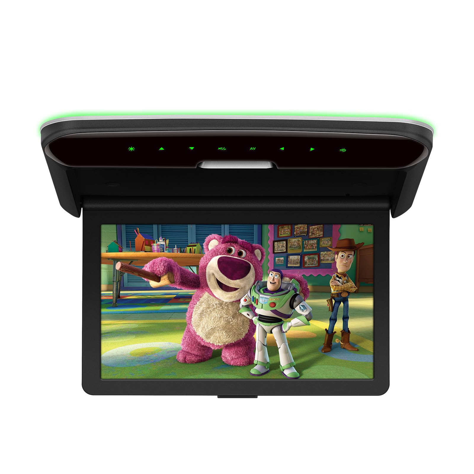 XTRONS 10,2 Zoll HD-Bildschirm 1280 * 720 Auflösung Ultradünner Dachmonitor mit integriertem HD-Eingang Stereo-Lautsprecher Multimedia-Eingang