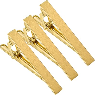 HAWSON 2 inch Tie Clip for Men in 1pcs/ 3pcs/4 pcs, Tie Bar Clip for Mens Skiny Necktie, Tie Pin Clip Gift Set for Working