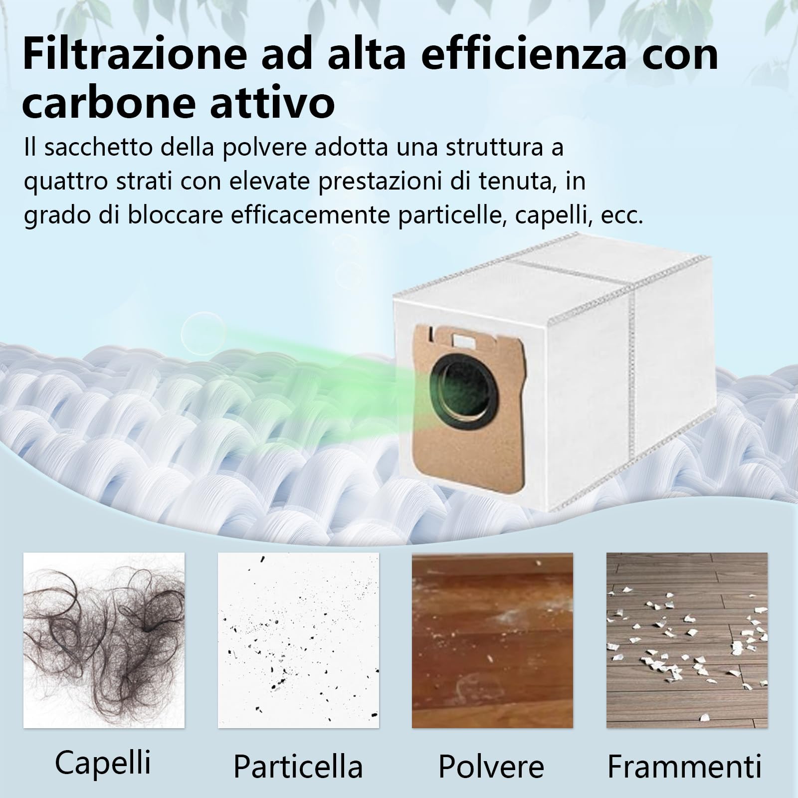 21 Pezzi Accessori per Tapo RV20 Max Plus / RV20 Max / RV30 Max Plus / RV30 Max Aspiratore, 1 Spazzola Principale, 4 Filtri, 4 Asciugamani, 6 Sacchetti di Polvere, 6 Spazzole Laterali