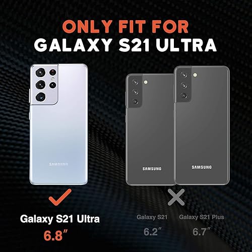 Miniatura 2 de NTG Funda diseñada para Samsung S21 Ultra de 1 generación (no para S21 6.2 y S21 Plus), resistente y resistente, ligera, delgada, a prueba de