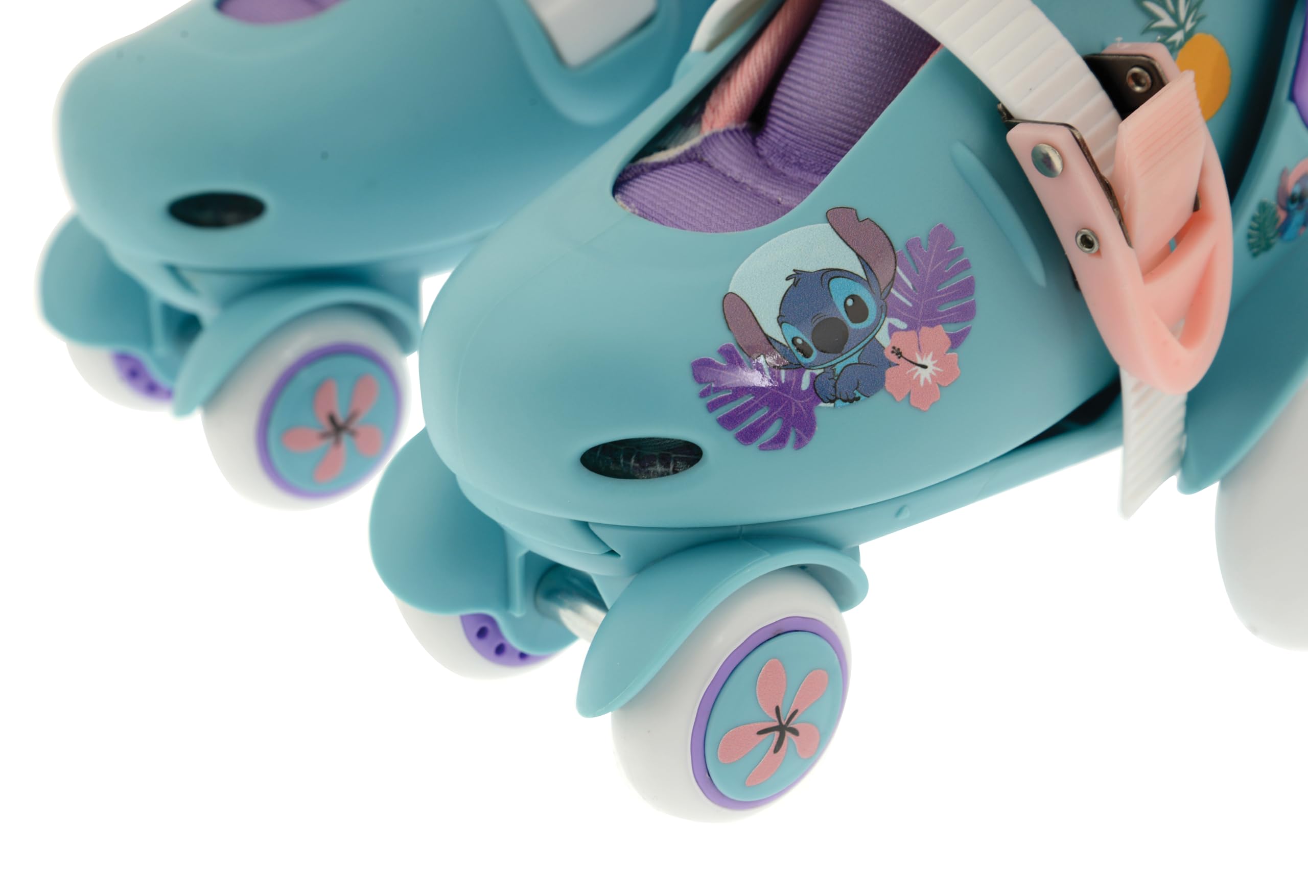 Disney Stitch Kids - Patines de Ruedas Grandes | Patines Ajustables de 4 Ruedas para niños | Talla de Zapato Junior 9J-12J