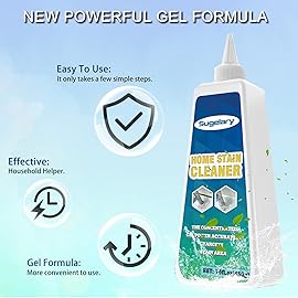 Sugelary Household Washing Machine Cleaner, Home Remover Gel for Refrigerator Strips, Grout Cleaner Best for Home Sink, Kitchen, Showers(10 Fl. oz)