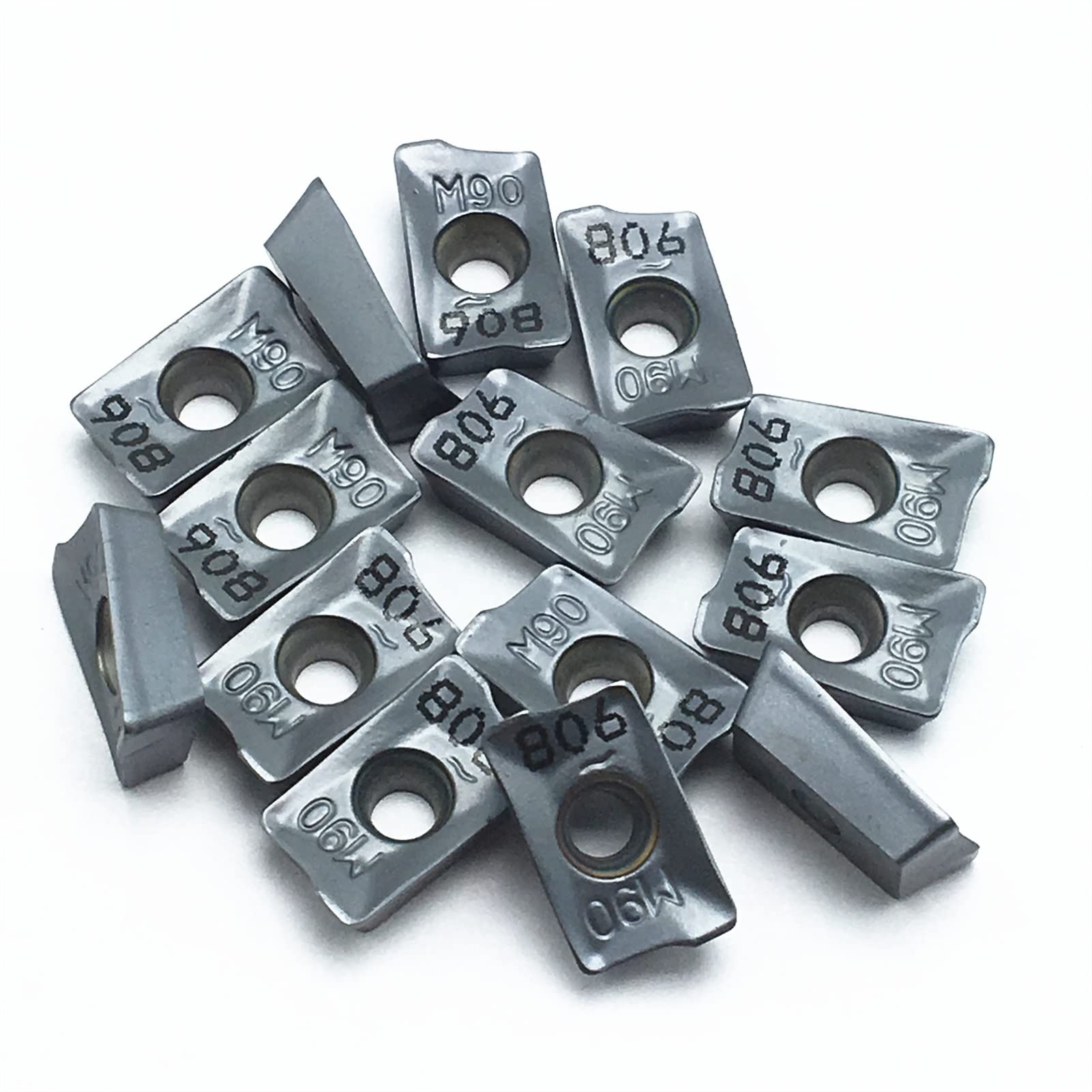 Utensili Cnc 10 Inserti Fresatura Carburo APMT1135 - Per Acciaio E Ghisa Apmt1135 Pder Dp5320 - Foto 8