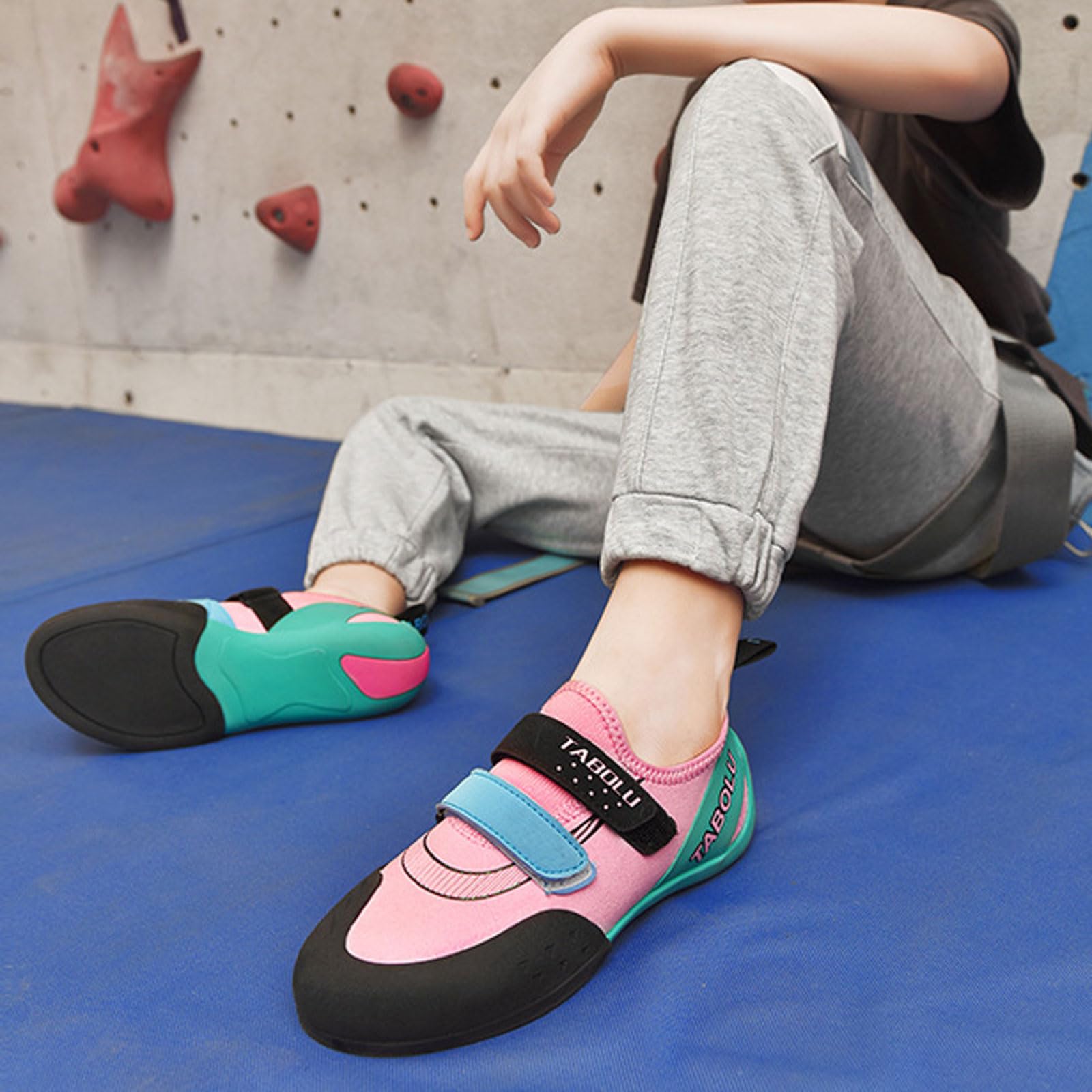 Zapatos De Escalada,Pies De Gato Escalada,Zapatos De Escalada Goma Antideslizante Hombre,Zapatillas De Escalada Mujer,Zapatos Escalada para Niños,para Interiores y Exteriores