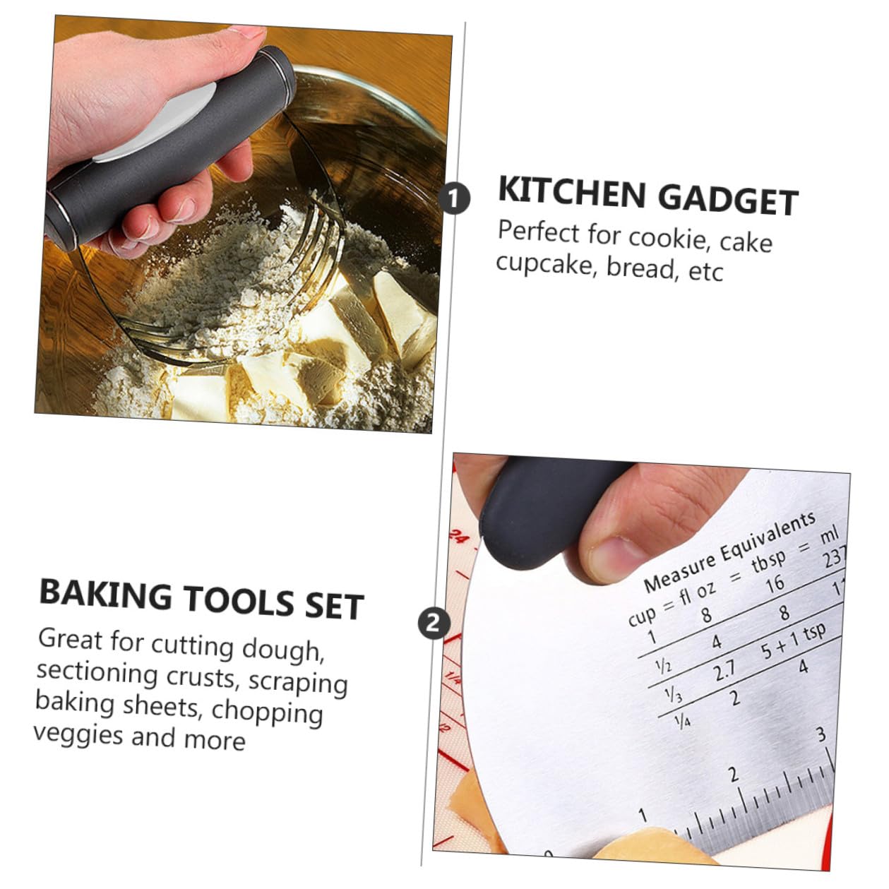 BESTYASH Utensilios para Hornear de Acero Inoxidable Cortador de Masa y Moldes para Galletas para Repostería Casera y Elaboración de Pasteles