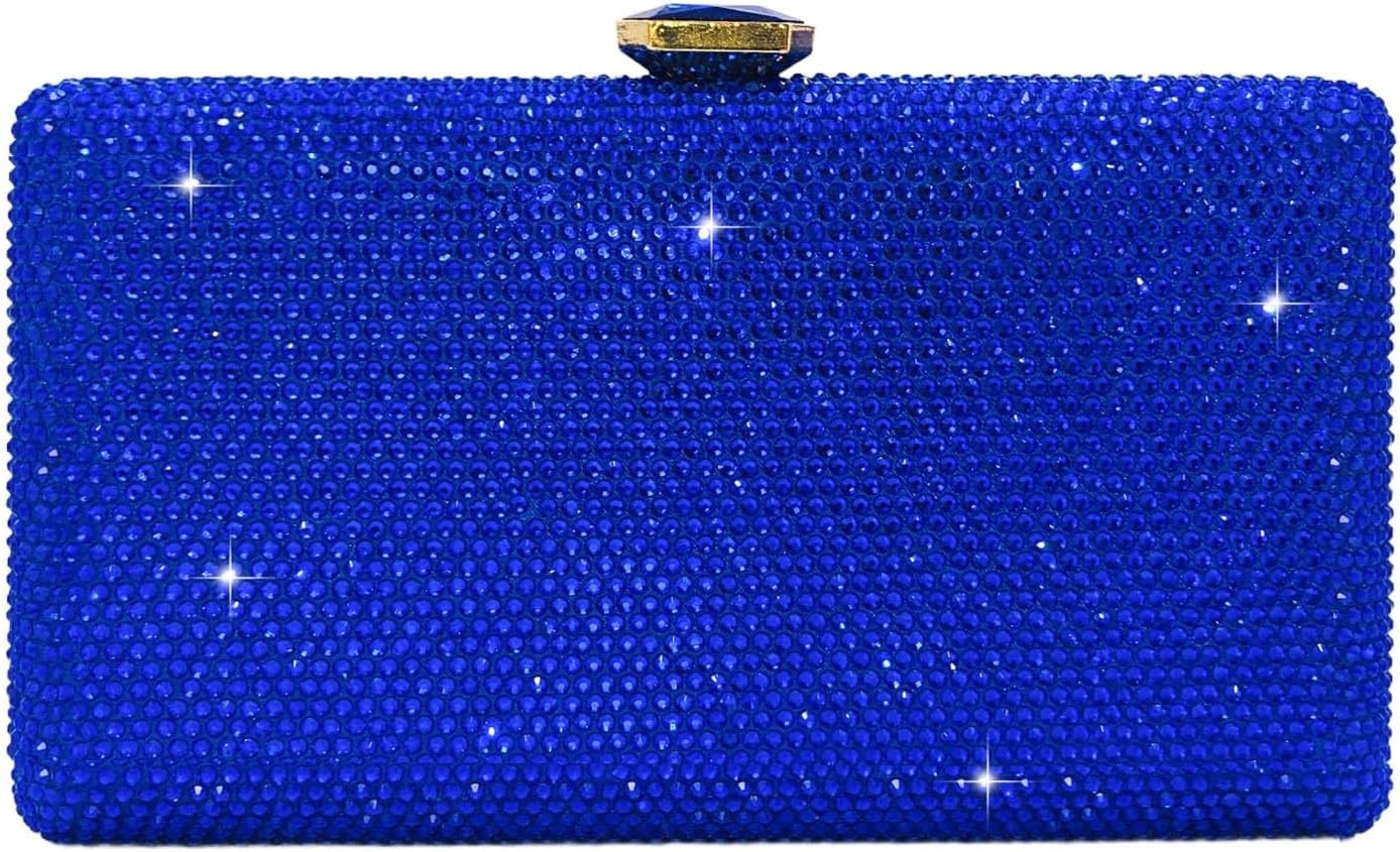 Crystal Evening Bags for Women Formal Party Box Clutch Wedding Rhinestone Handbags Bridal Clutch Purse,Mini