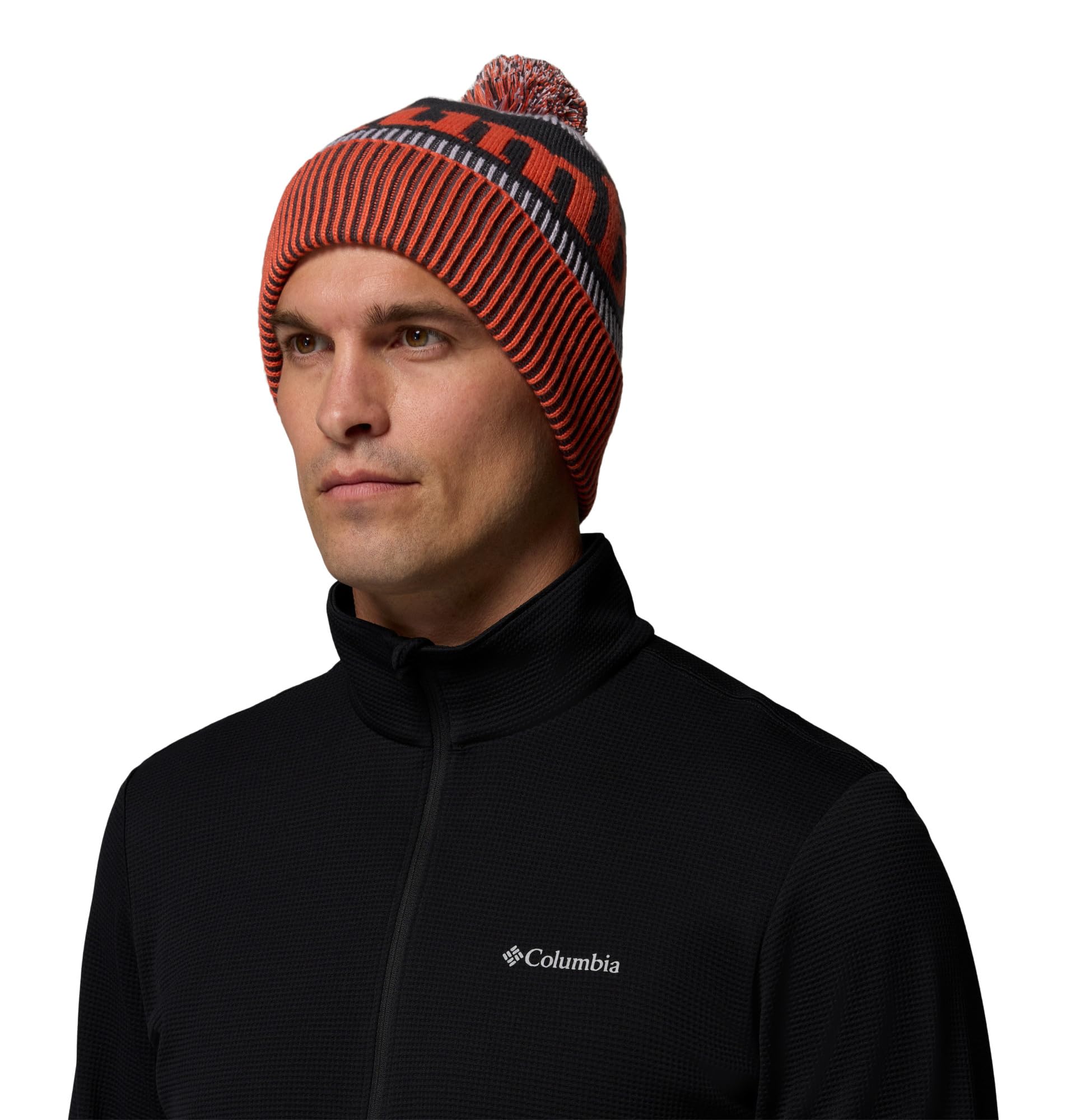 Columbia Polar Powder Iii Beanie, Zing/Lavender Pearl/Shark, One Size