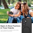 Elzzi Magnetic Magsafe for Samsung S24 5g Case, Upgraded [Full Camera Protection] [Compatible with Magsafe] [Translucent Matte] Shockproof Protective Phone Case for Men & Women - Black gallery image