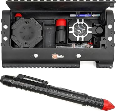 SpyX / Spy Pen Toolkit - Pocket-Sized Gear for Spy Kids. Disappearing Ink Pen, Motion Detector, Flashlight, Telescope, Light Bending Tube. STEM Learning for Young Detective Role Play