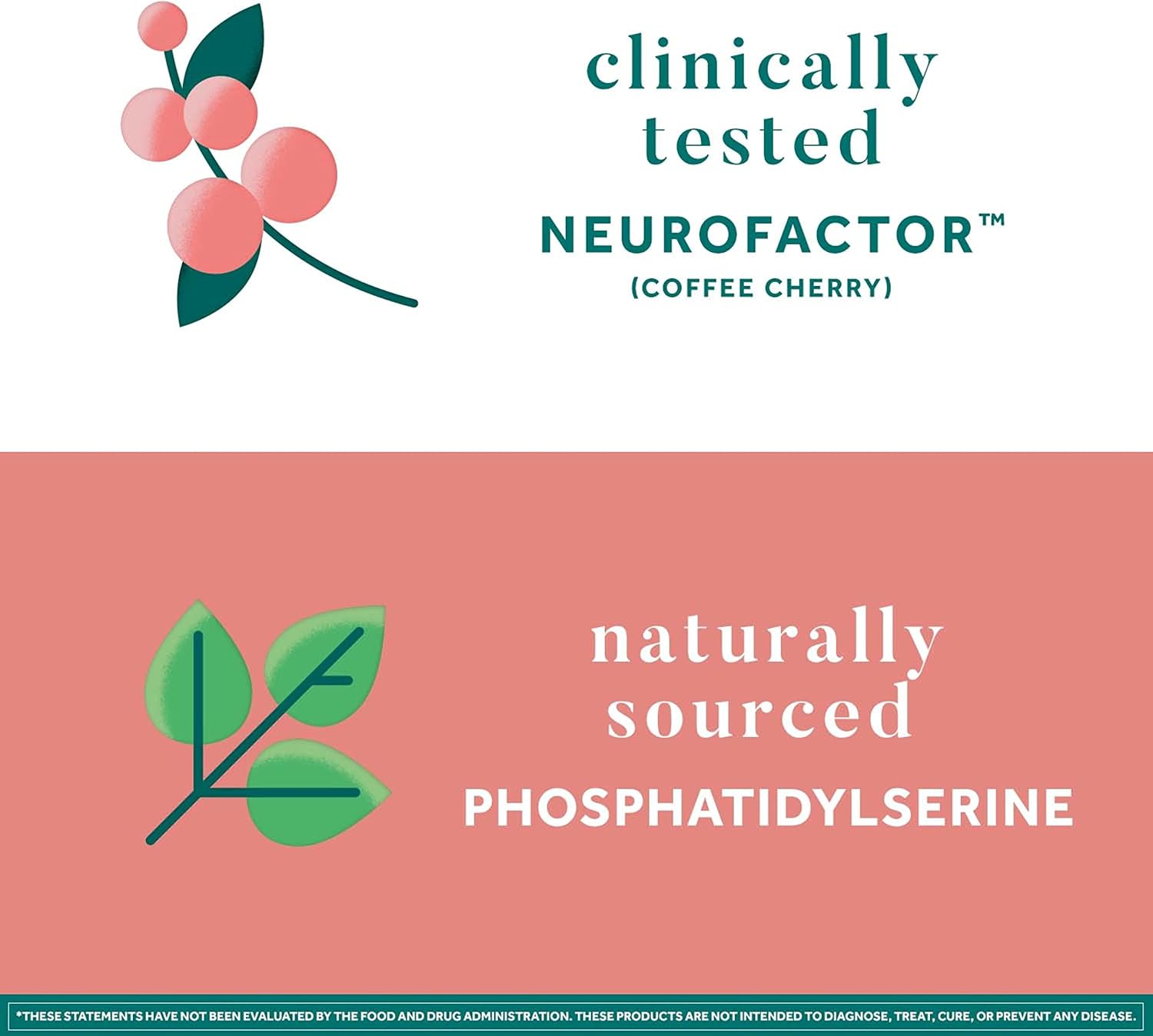 NEURIVA Original Brain Supplement for Memory, Focus & Concentration + Learning & Accuracy with Clinically Tested Nootropics Phosphatidylserine and Neurofactor, Caffeine Free, 50ct Strawberry Gummies
