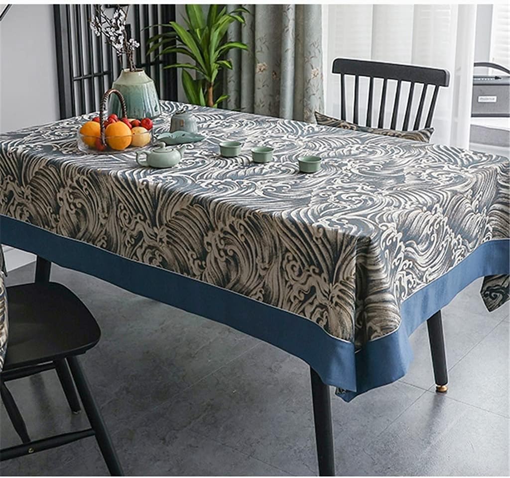 Chinese Restaurant Tablecloths Household Living Room Rectangular Coffee Table Cloth Table Cloth Tablecloth(D,140 * 220cm)