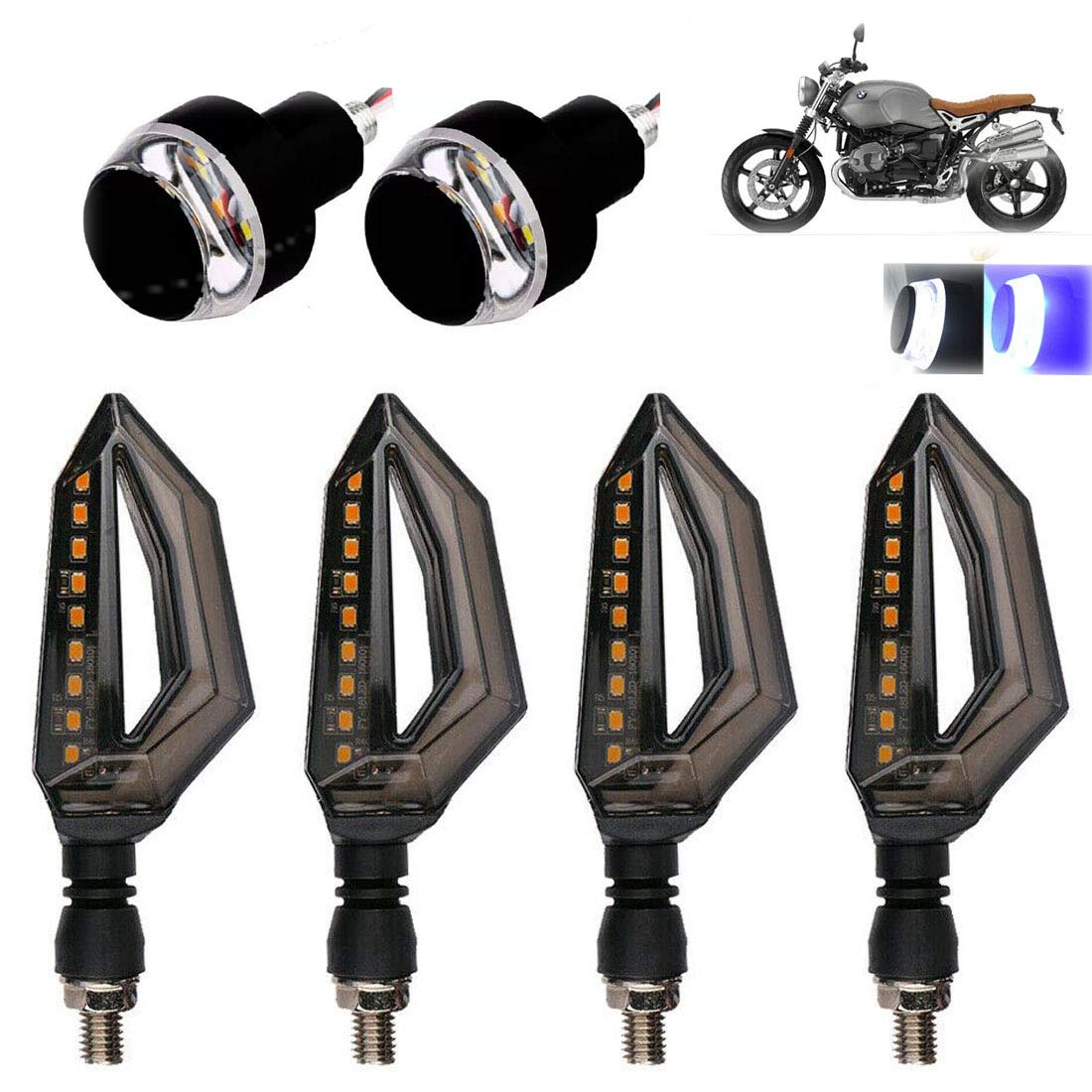 Eshopglee Bike Light Combo 2 Handle Lights + 4 D Indicator Lights (B08XW81VQF) Amazon Price History, Amazon Price Tracker