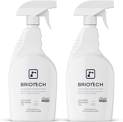 Miniatura 13 de BRIOTECH Desinfectante desinfectante hipocloroso, mata el 99.99% de virus y bacterias, controla el moho, elimina el olor, suave para guardería