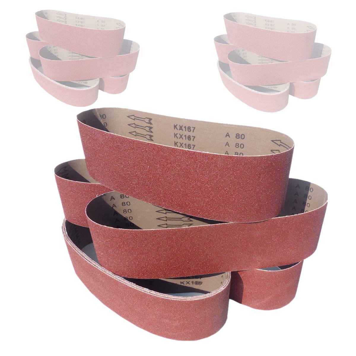Bandas de lija (5 unidades, 100 x 915 mm, grano P240)