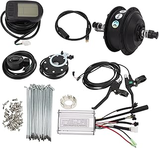 Tgoon Motor de conversão de cubo de bicicleta, kit de conversão de bicicleta elétrica sensível para economia de energia eficaz para atualização