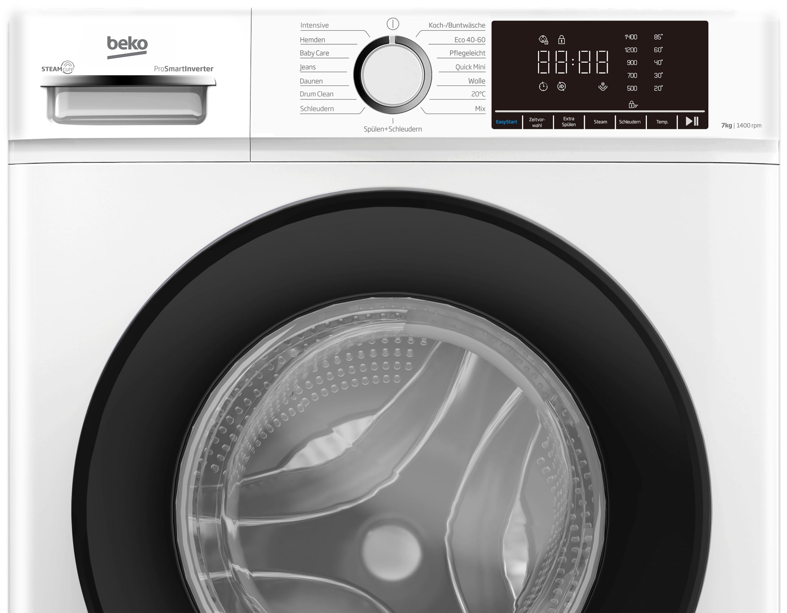 Beko BM3WFOE741PSA freistehende Waschmaschine 7 kg 1400 U/min Weiß