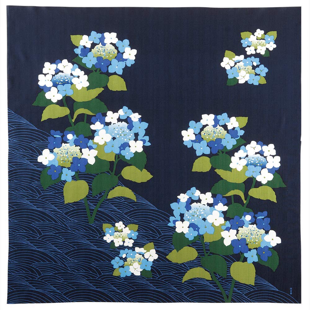 HAMAMONYO Furoshiki (90 cm) Hortensie