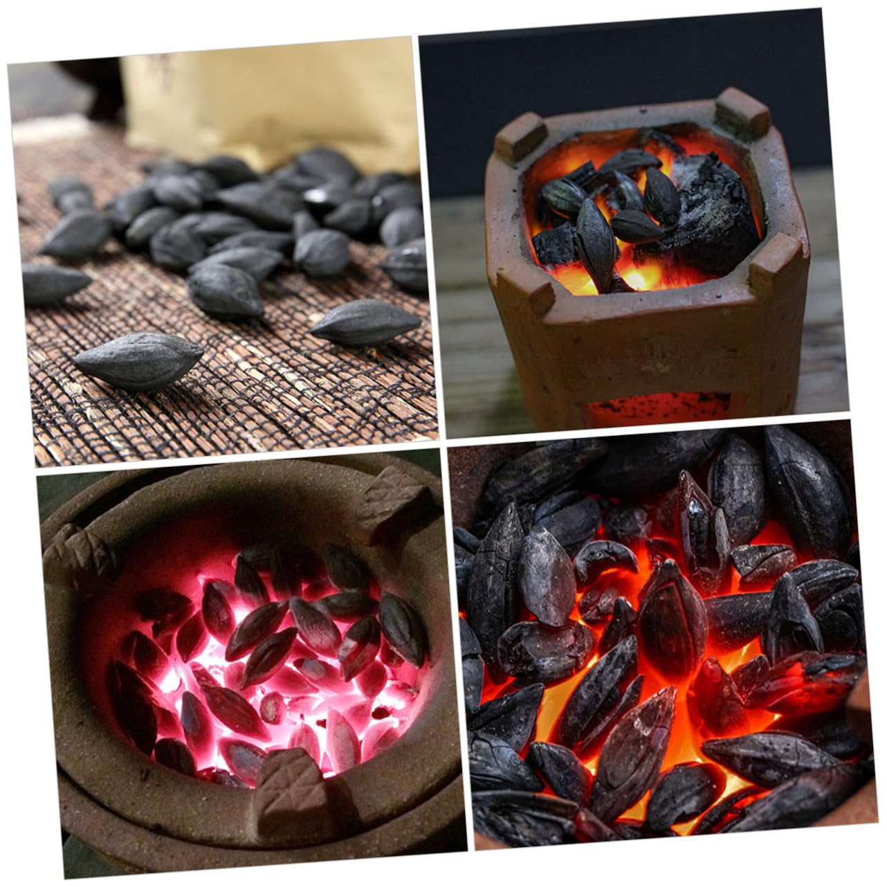 Kisangel Carbone di Ulivo per Barbecue e Campeggio, 1 Sacchetto da 500g, Uso Semplice, Combustione Efficiente, per Grigliate All'aperto