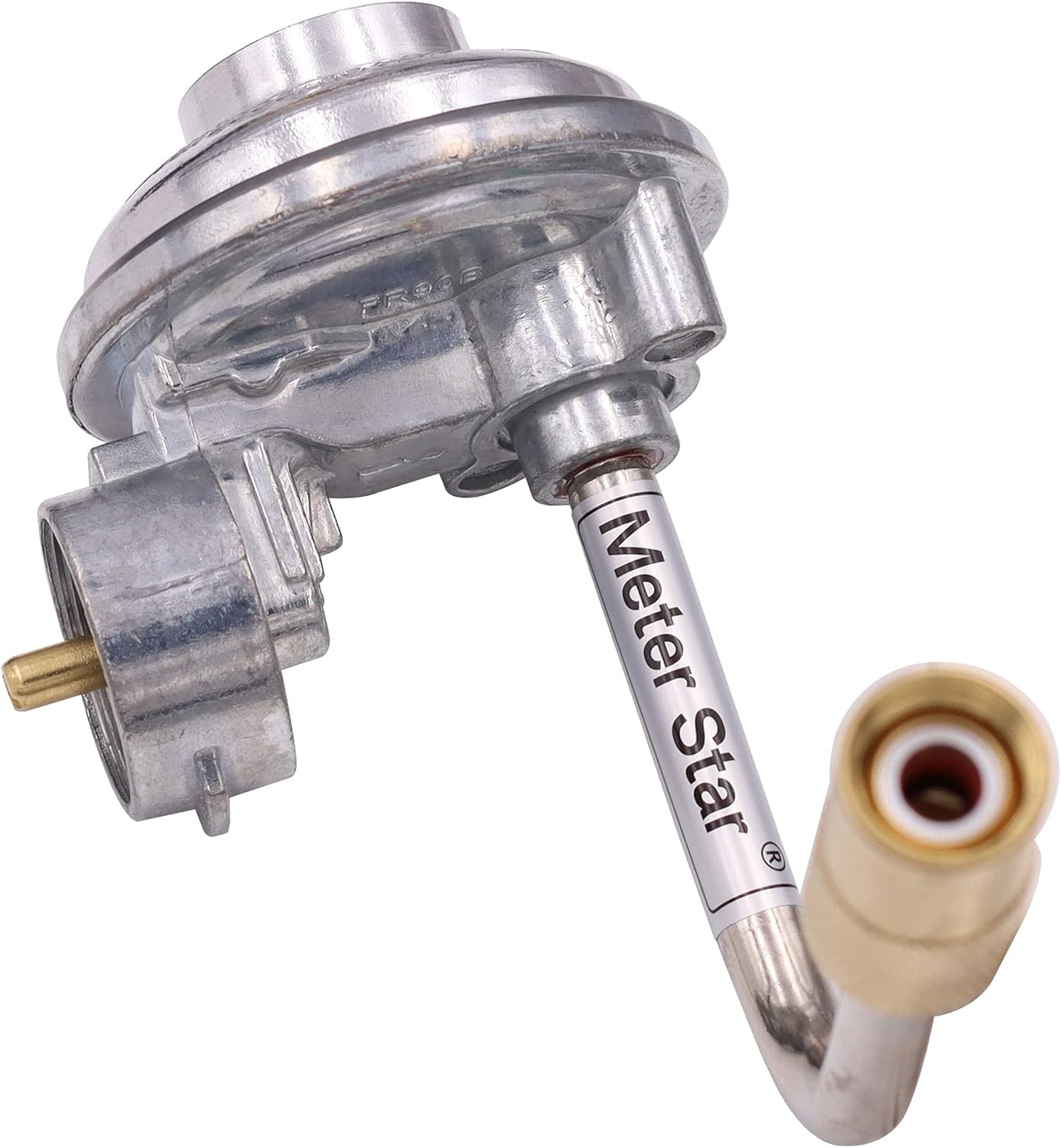 METER STAR Low Pressure 1lb Griddle Regulator, side view