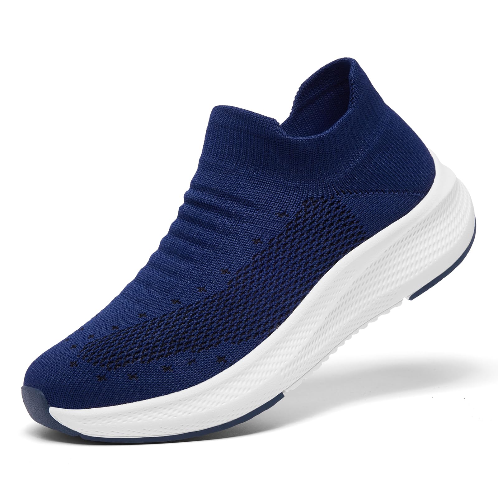 SHULOOK Womens Slip on Walking Shoes Comfort Lightweight Breathable Sock Shoe Non-Slip Mesh Casual Fashion Tennis Running Sneakers