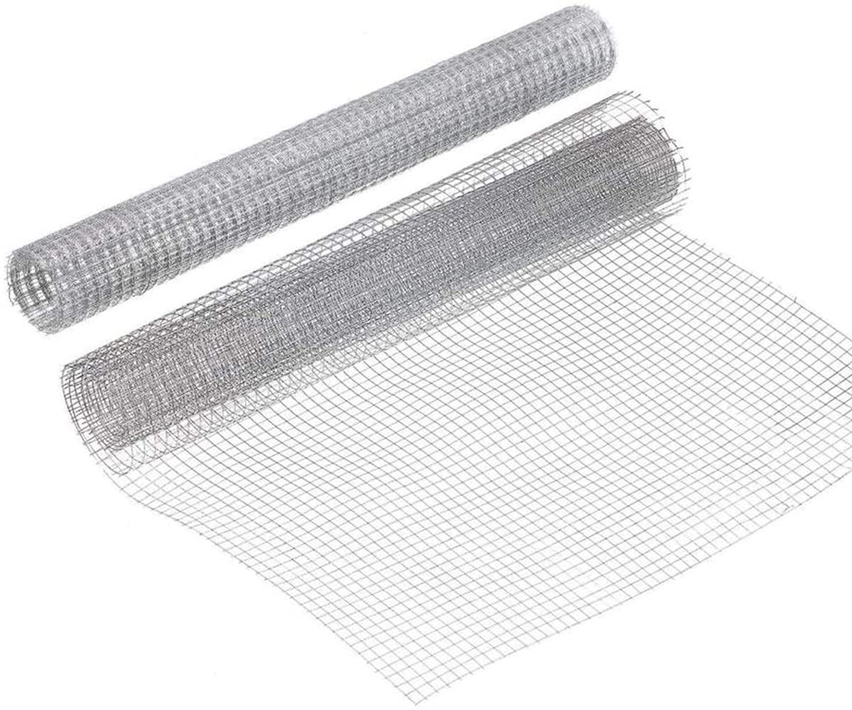 Acciaio Inox 304 Rete Saldata 6 Mm Buco Rete Di Rinforzo Inossidabile Inox Non Arrugginire Mai Rete Metallica Saldata Pollame Attrezzatura Decorazione Protezione Maglia,Argento,1x10m