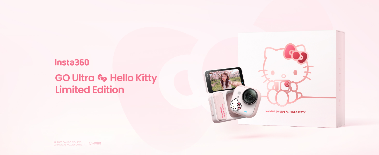 Amazon.com: Insta360 GO Ultra × Hello Kitty Edition - Small 4K