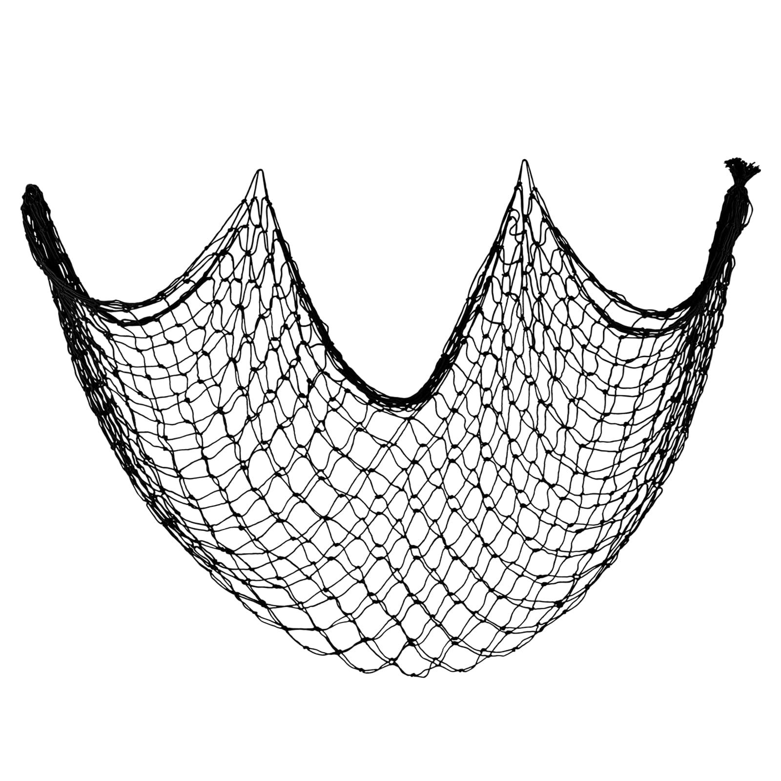 Decorative Fishing Net 80x40 Inch,Patioland Large Black Picture Fish Net, Wall Photo Hanging Fishnet for Nautical Mermaid Pirate Ocean Themed Hawaii