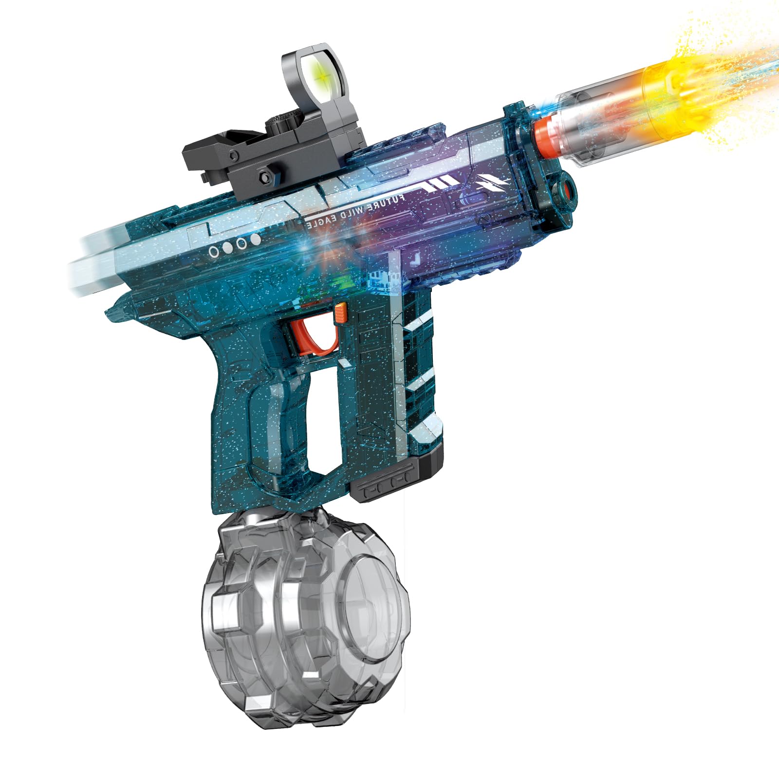 UROINT Electric Water Gun for Kids, Powerful Automatic Water Pistol Blaster Toys, Transparent Electric Squirt Gun Long Range 33FT Outdoor Pool Party Gift for Adults Boys Girls (Pistol Green) — image 1