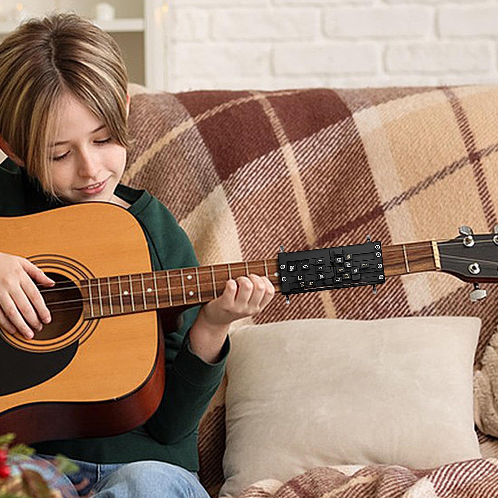 Presseur D'accords De Guitare - 1/2 Pièces Entraîneur D'accords De Guitare Outils D'apprentissage De La Guitare | Entraîneur D'accords D'aide À La Guitare | Outil De Changement D'accords De Guitare