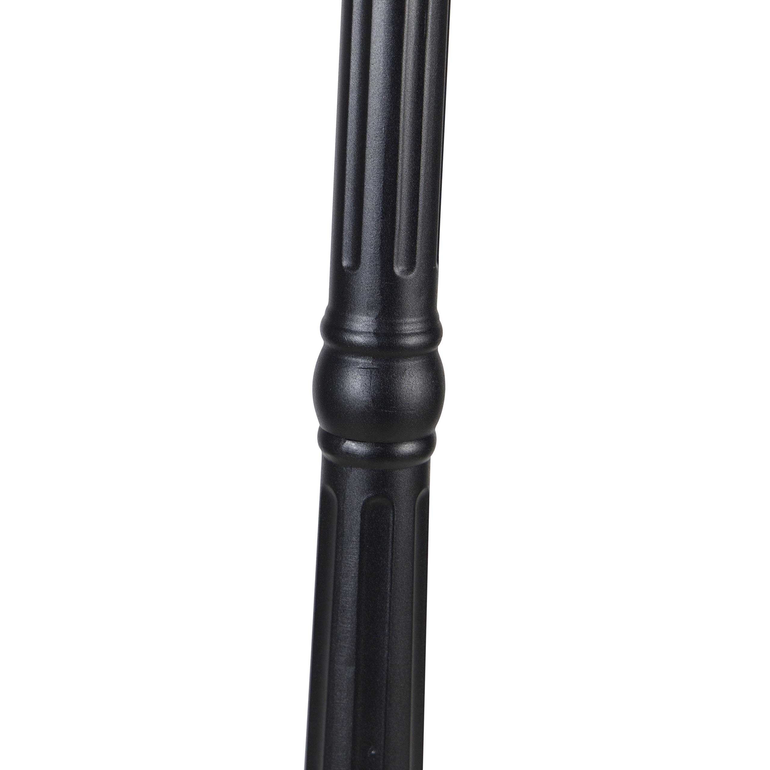 QAZQA Clásico/Antiguo Farol exterior negro 220 cm 2 luces IP44 - HAVANA Vidrio/Aluminio Alargada Adecuado para LED Max. 2 x 60 Watt