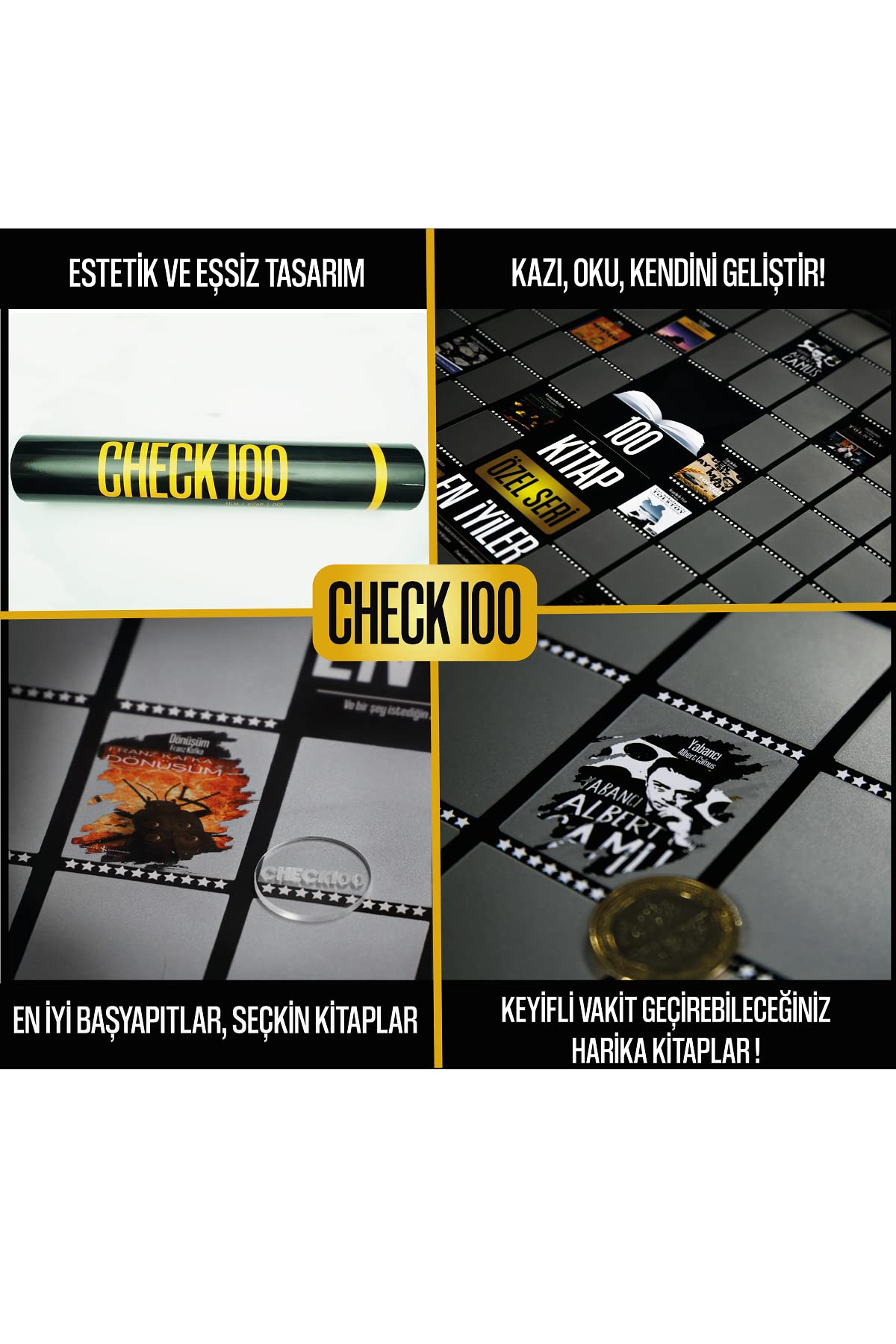 Check100 Özel Seri Kazıkazan 100 KİTAP Posteri